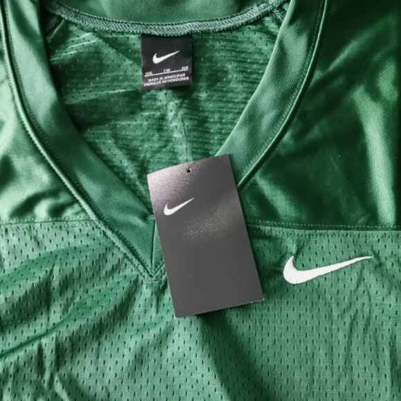 Nike Mens Football Practice Jersey Active Training Compression Shirt Green 2XL - Picture 4 of 6